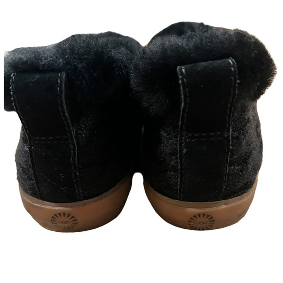 UGG Black Rylan Cable Knit Slippers Shoes Size 6 - Picture 6 of 8